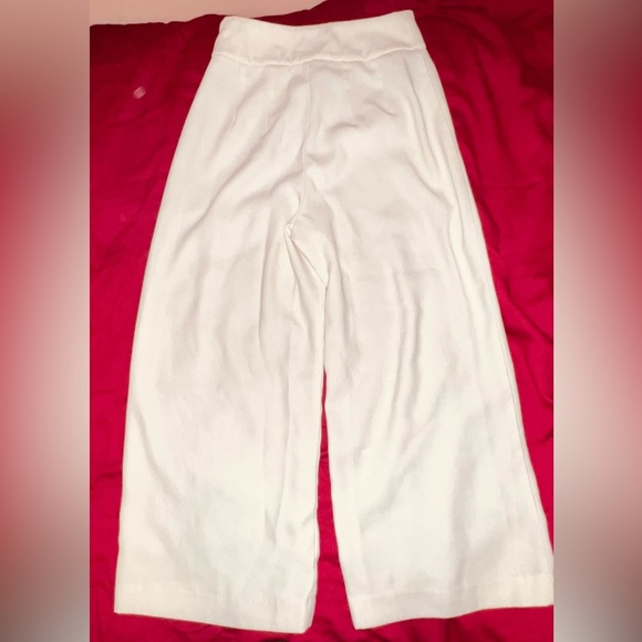 Express White Cropped Culottes - Picture 9 of 9